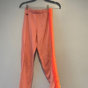 aviator nation pink sweat pants